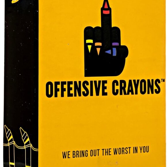 BOX OF Sarcastic Offensive CRAYONS -Witty Insult Gag Gift Fun Humor Funny NEW - Picture 7 of 13